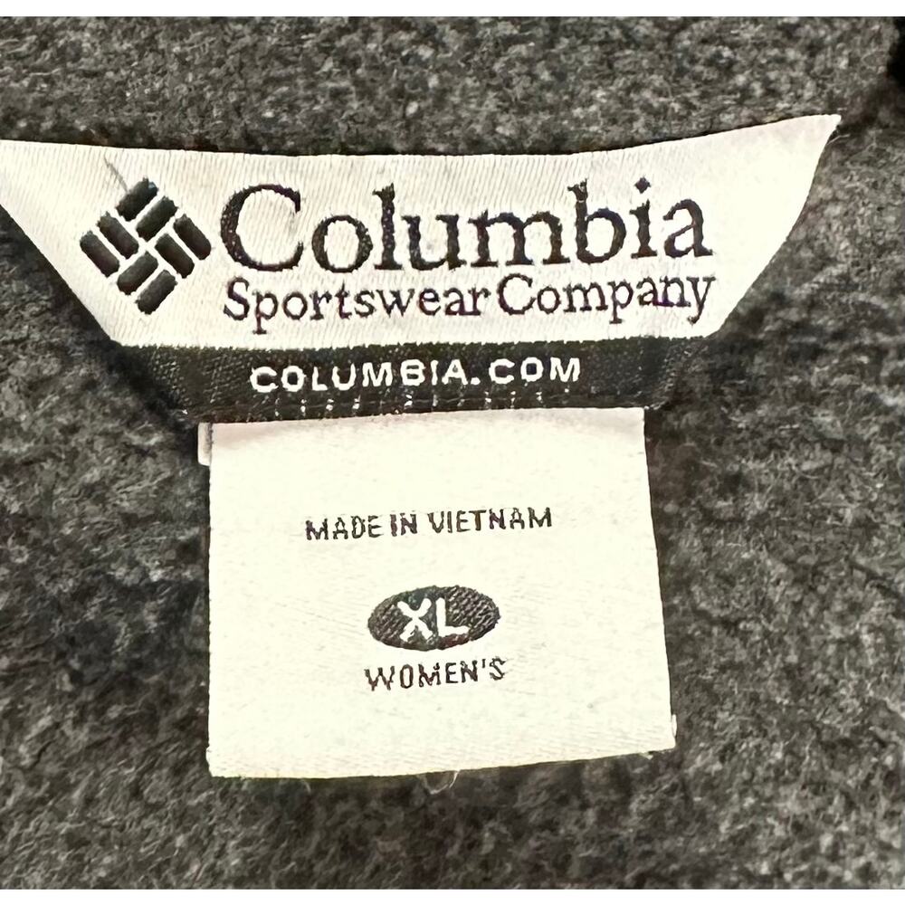Columbia Full Zip Fleece Jacket Charcoal Gray Size XL - Picture 9 of 10